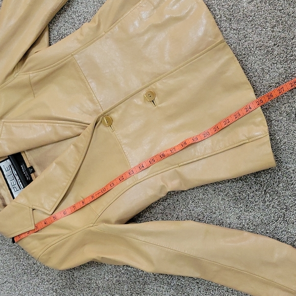 Women's genuine leather lined blazer - Picture 11 of 11